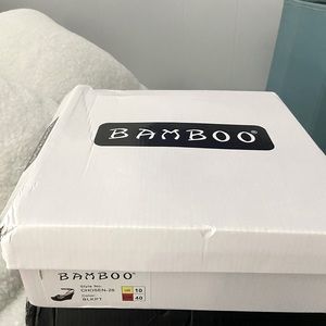 Bamboo platform sandals